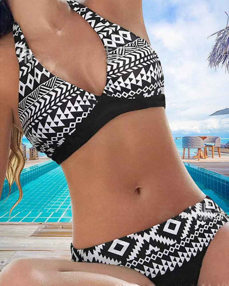 Muse® Bikini mit floralem und geometrischem Muster