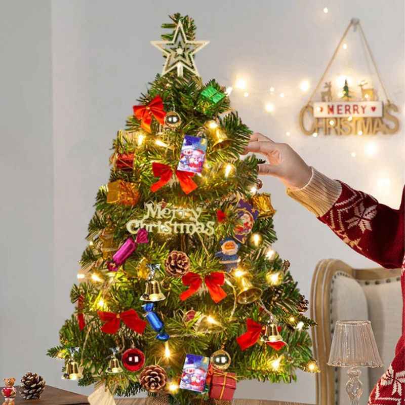 TwinkleTree - Elegantes dekoratives Tischbeleuchtungsset mit Lichter und Schmuck