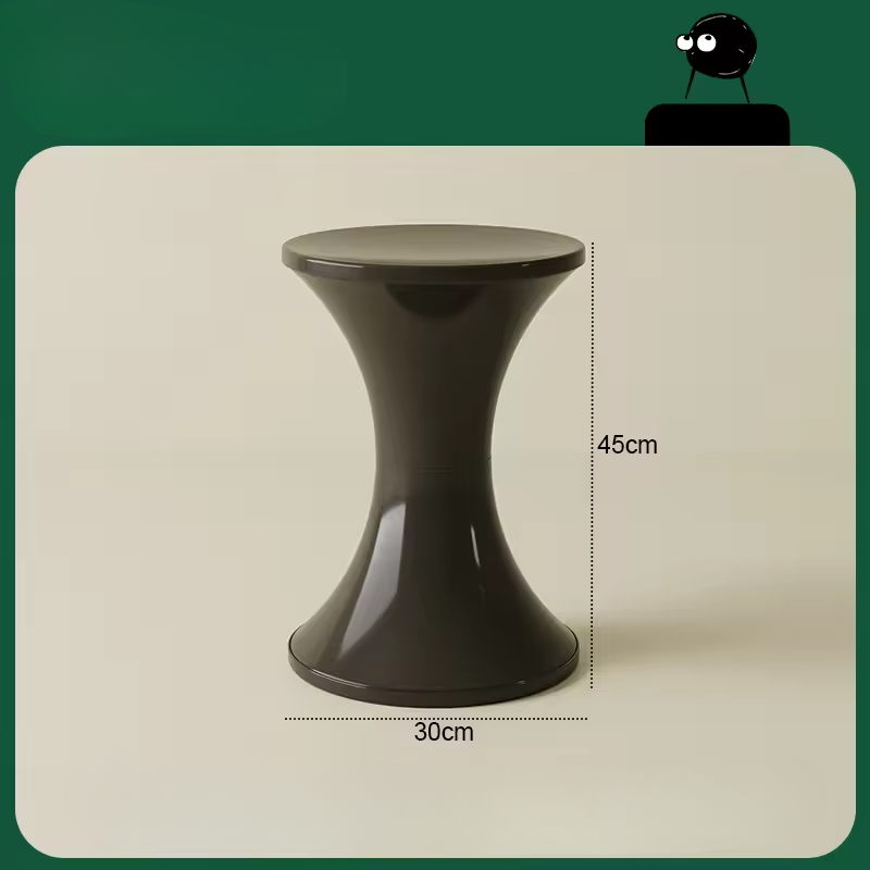 Floratheia - Moderne nordische Kunststoff-Nebentisch mit einzigartigem dicker Sanduhr-Design