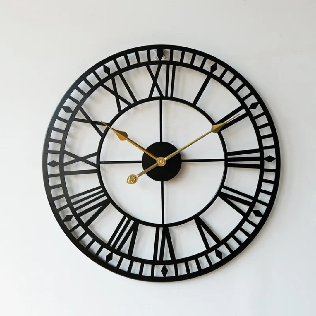 Epohi - Nostalgische Retro-Wanduhr für elegante Wohnzimmerdekoration