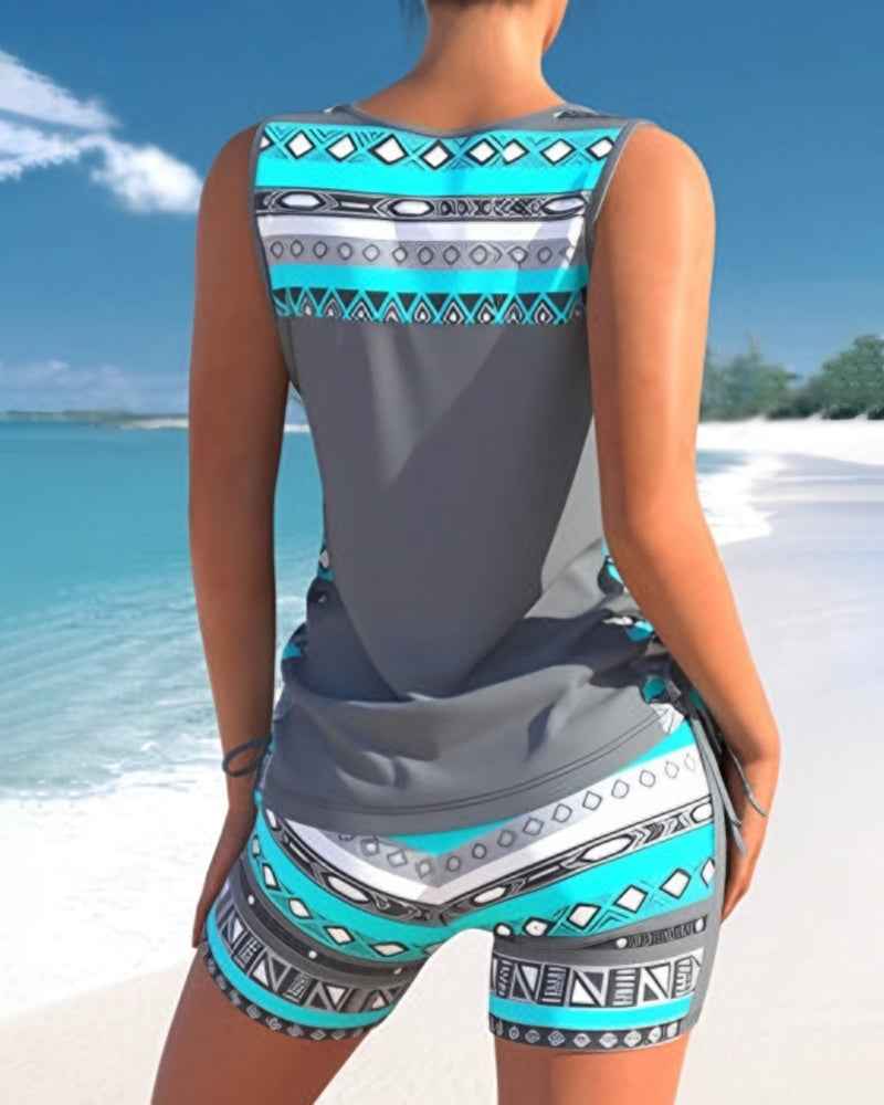 Casey | Trendiger und figurschmeichelnder Tankini-Badeanzug
