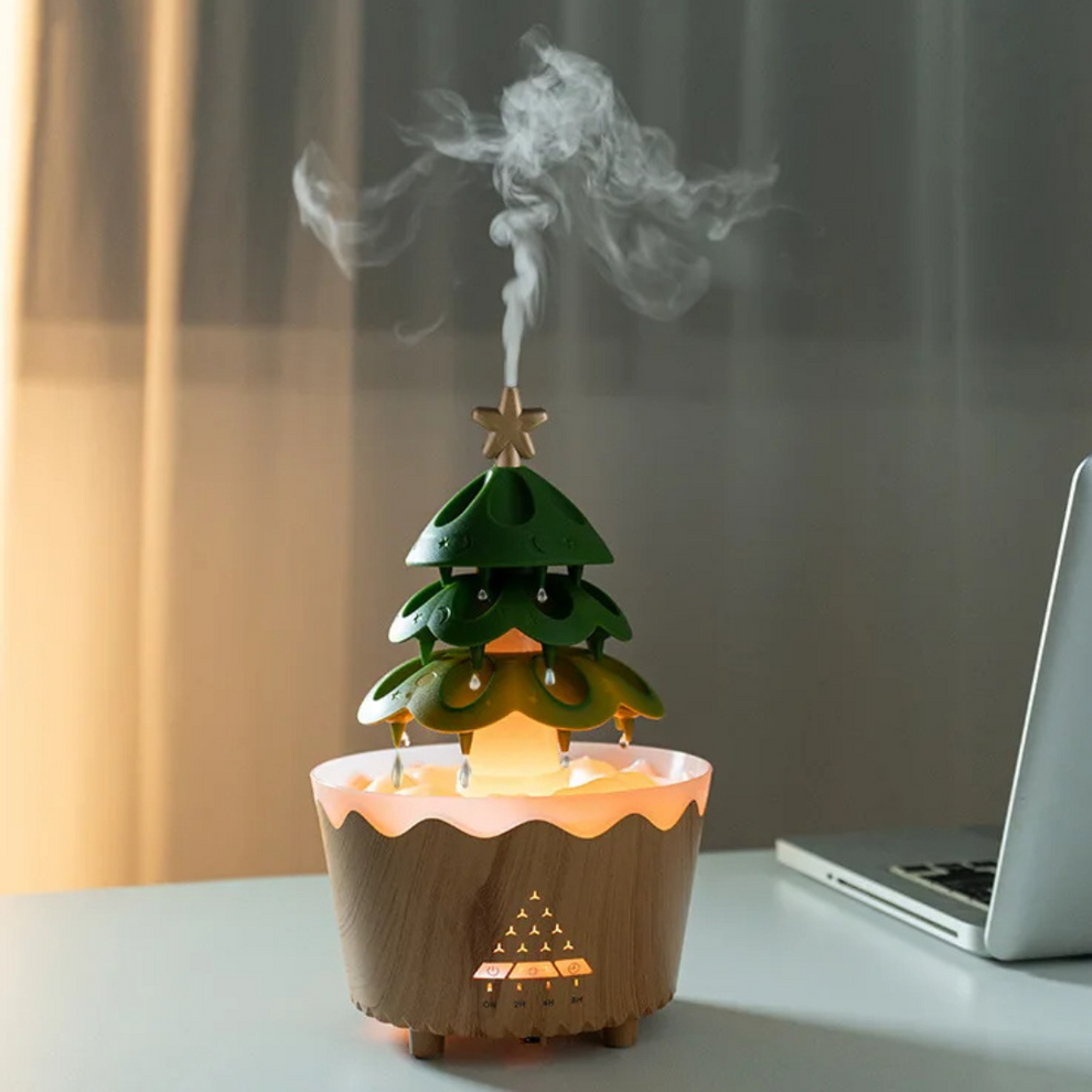 FestiveGlow – Weihnachtsbaum-Diffusor mit Aromatischen Duft- und Urlaubstimmungs-Effekten