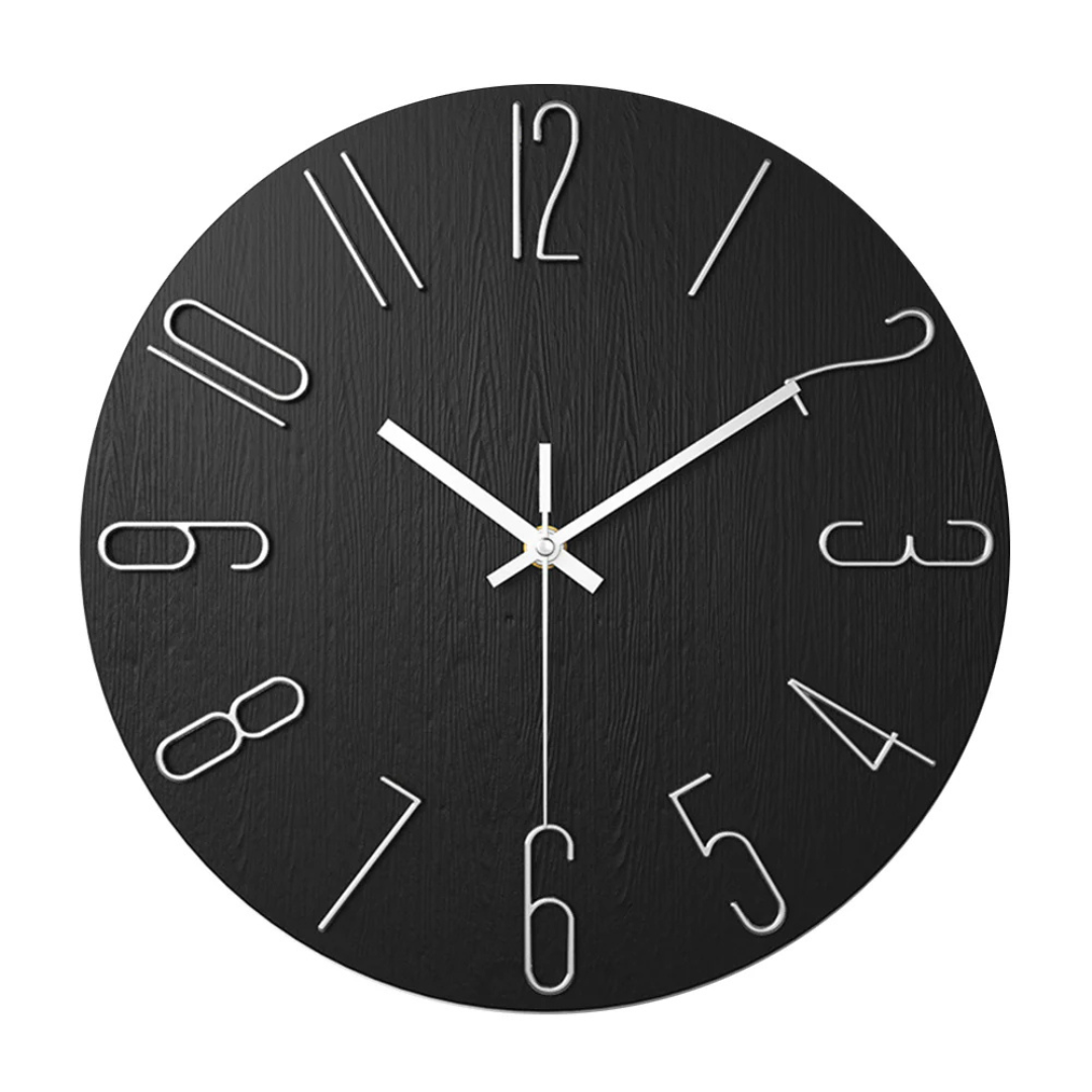 Noble - Stilvolle moderne Wanduhr für ein elegantes Wohnzimmer