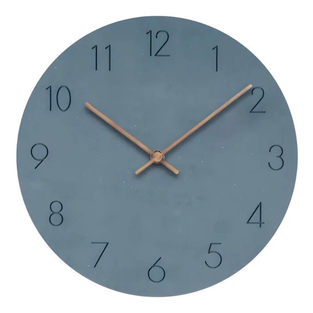 Nork - Elegante minimalistische Holz-Wanduhr für moderne Dekoration