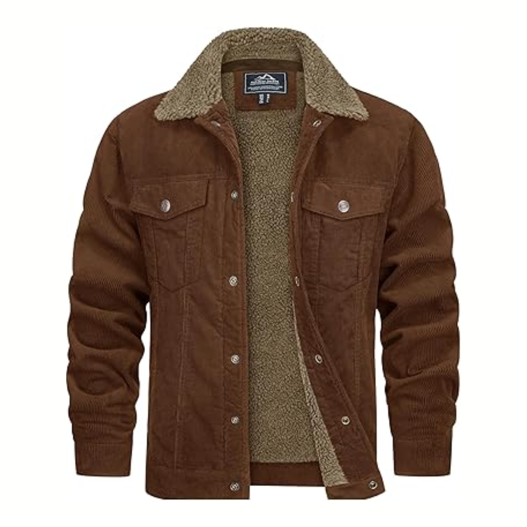 Borg - Herren gefütterte Winterjacke für warme und stilvolle Wintertage