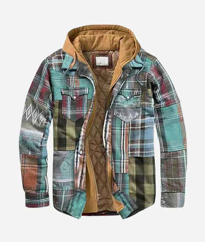 Montaro™ Patchwork-Weste mit kariertem Muster – Moderner und vielseitiger Stil