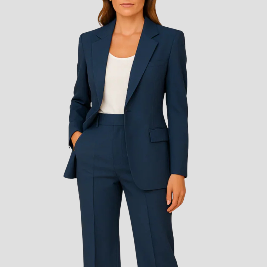 Damenanzug-Set mit elegantem Longblazer für einen stilvollen Look