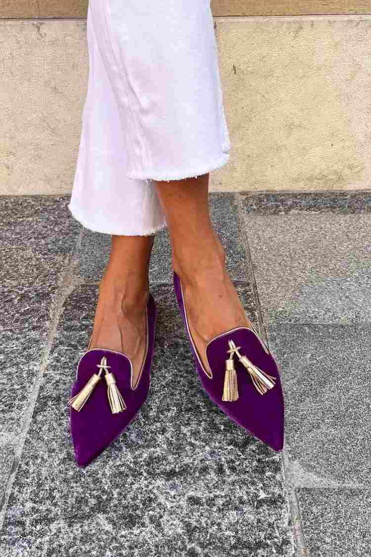 Gepolierte Quasten-Loafer für einen zeitlosen, eleganten Look