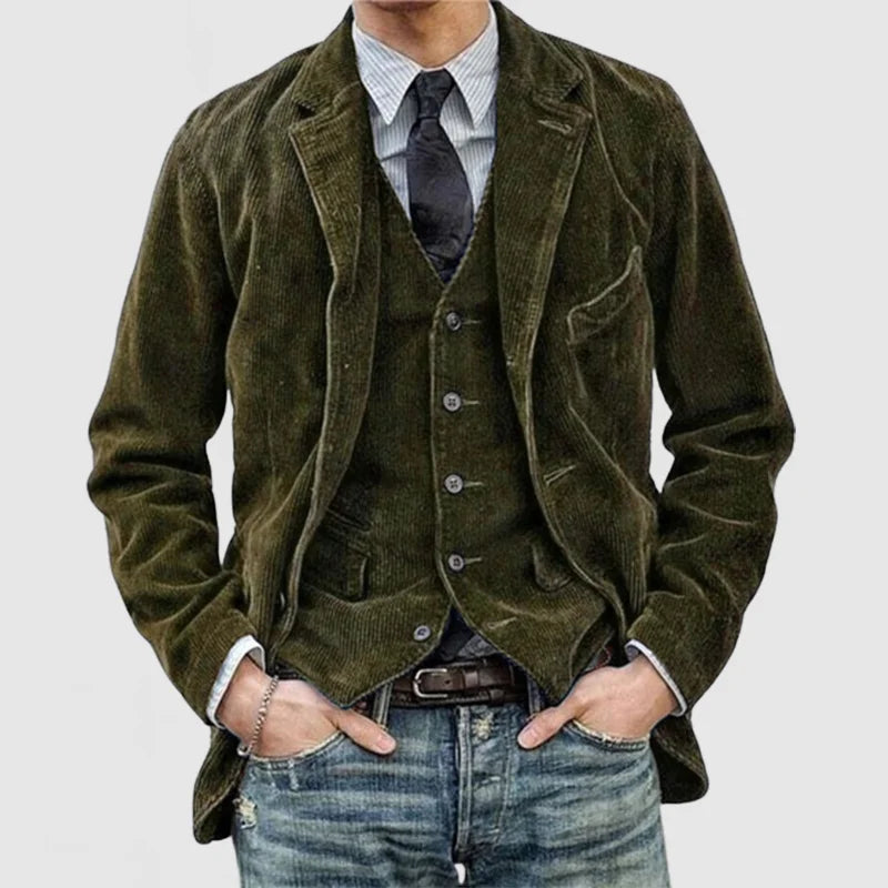 Aven – Elegantes Vintage-Set aus Blazer und Weste für einen unvergesslichen Stil