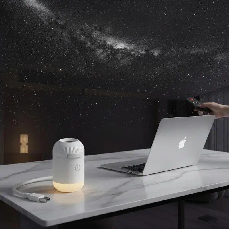 Galaxy Sternenprojektor – 2-in-1 USB Nachthimmel Lampe