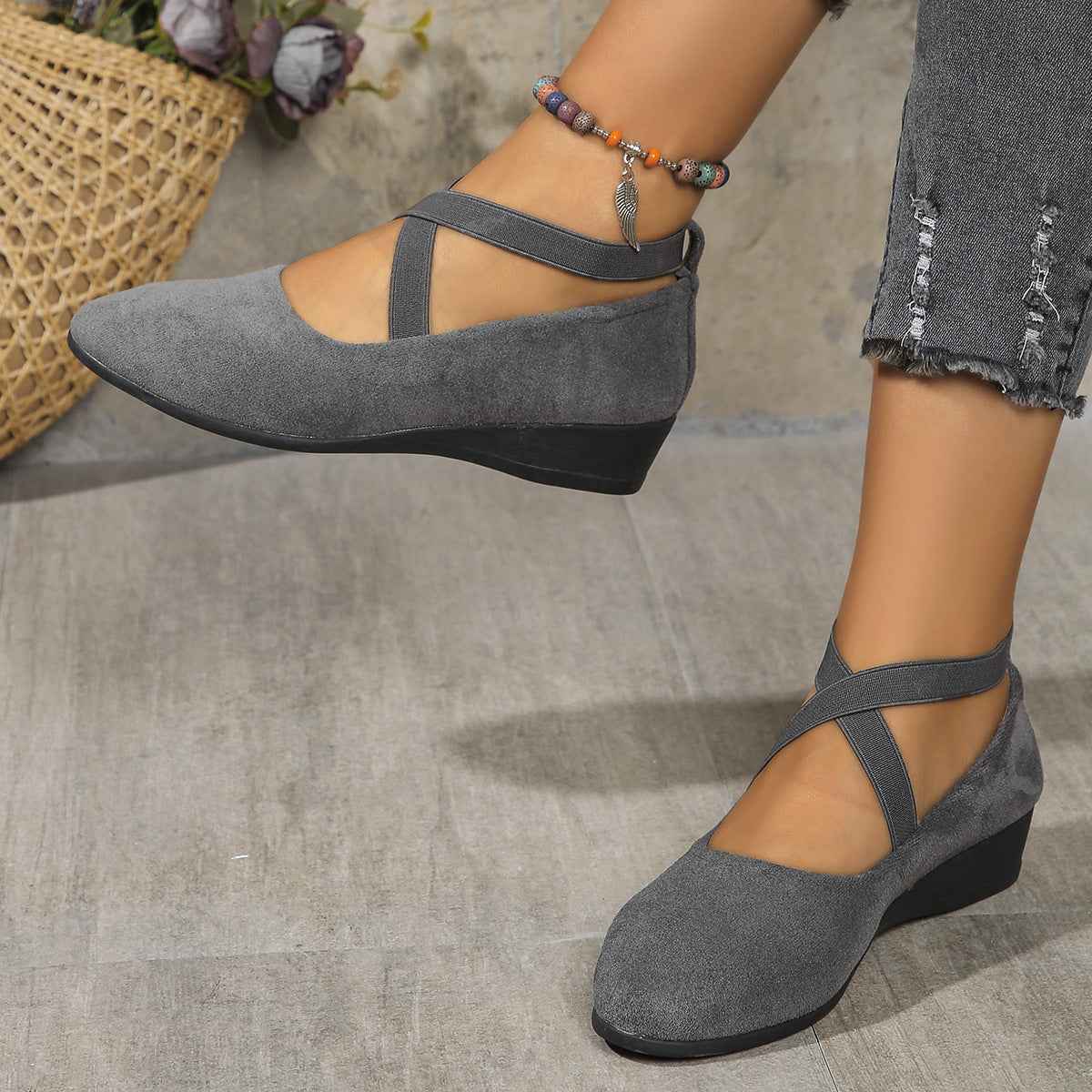 Ultrakomfortable leichte rutschfeste orthopädische Flachschuhe für ganztägige Unterstützung