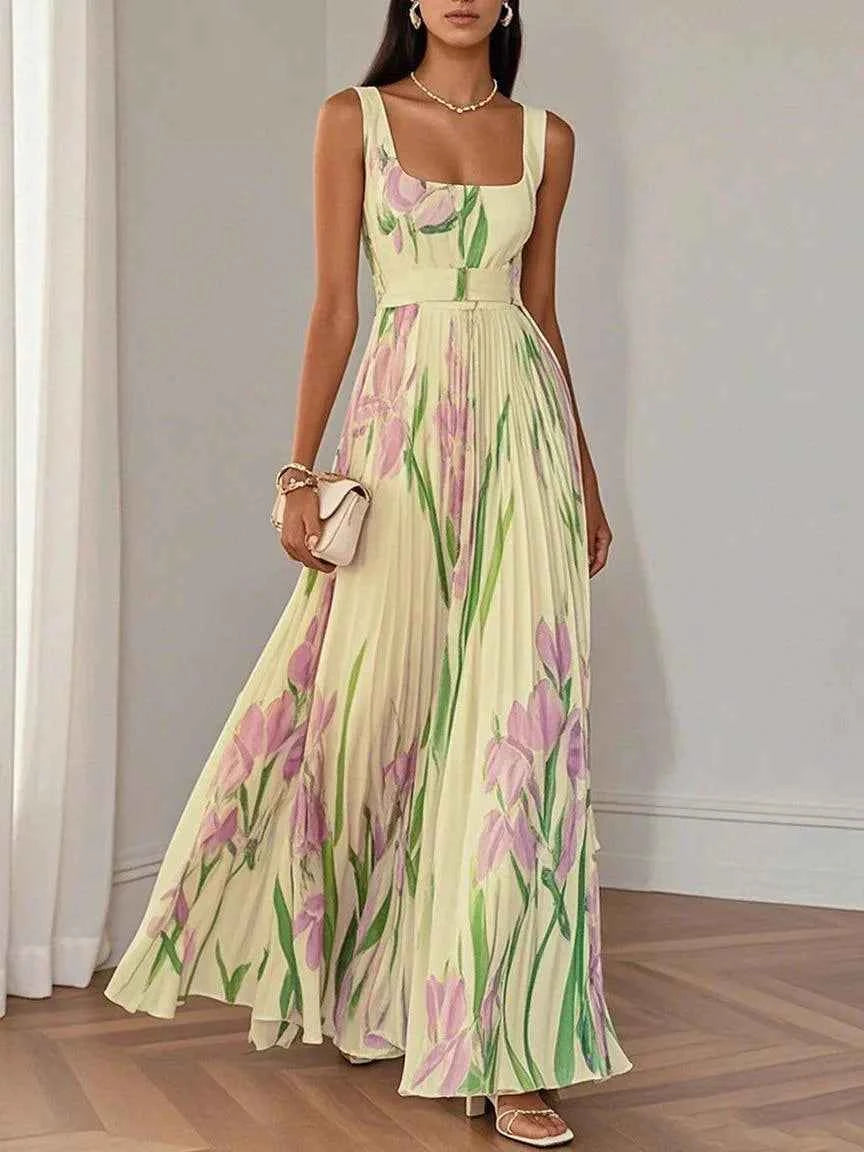 Liviana | Pleated Maxi Dress