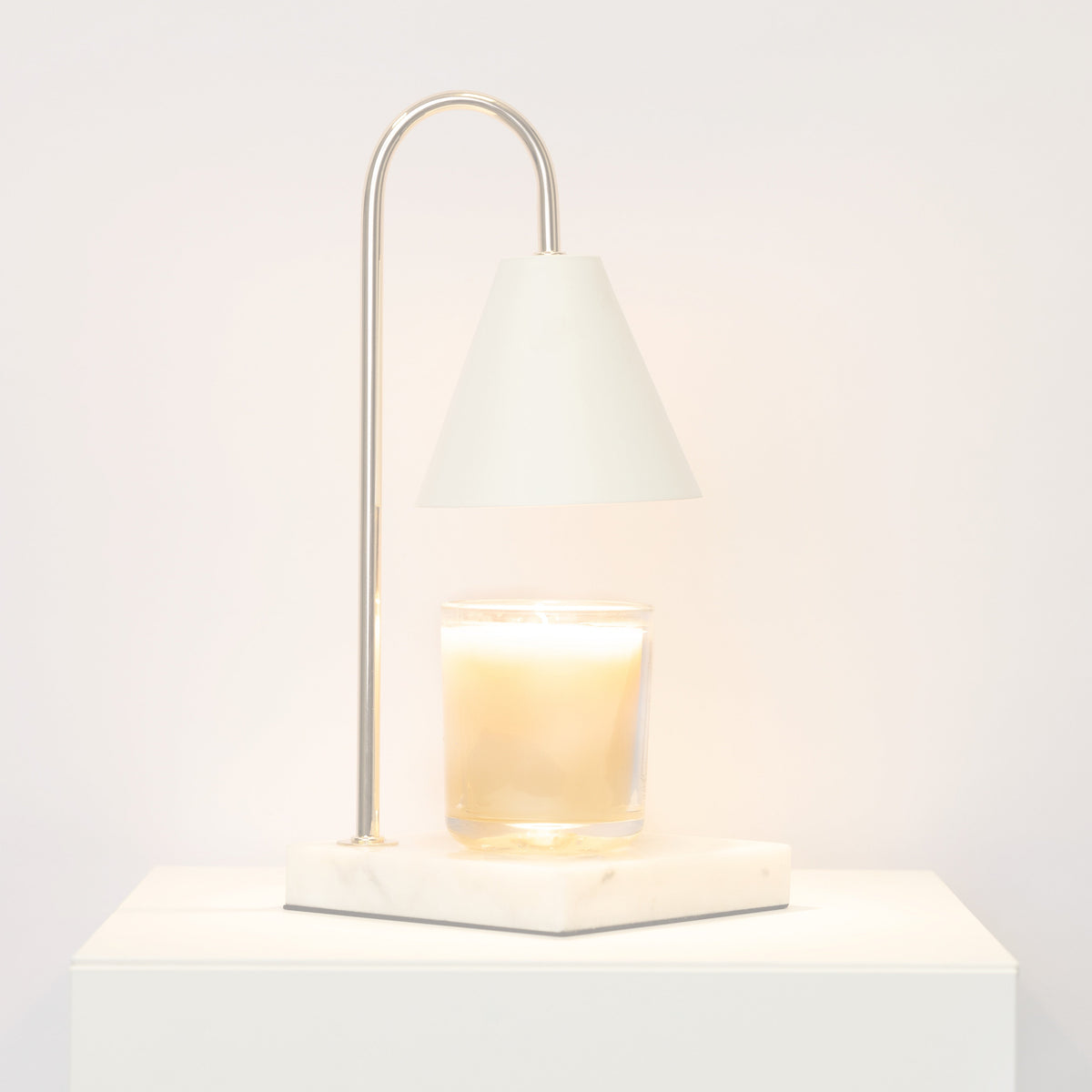 Marmor Kerzenwärmer-Lampe - Flammenlose Wachsschmelzlampe mit Timer