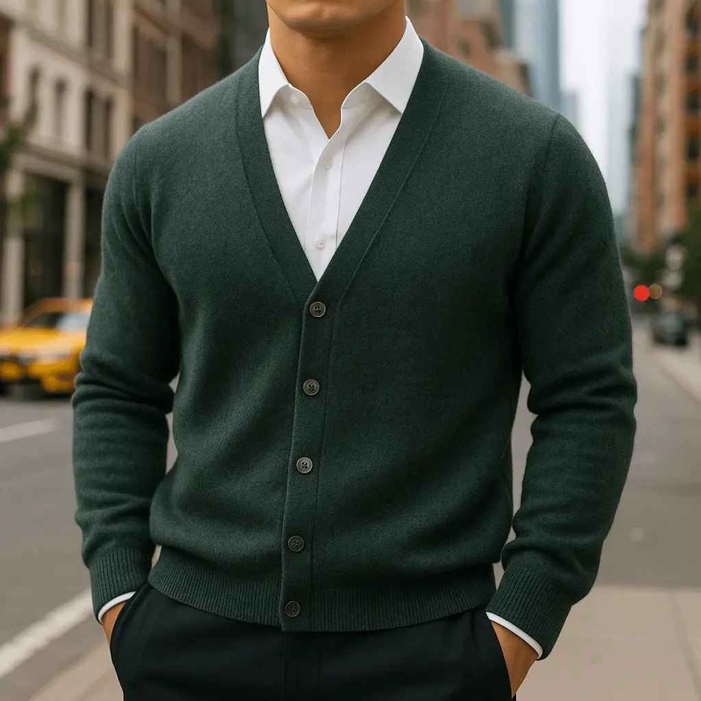 Lucas | Herren-Cardigan im Casual-Stil – Weicher Strick für täglichen Komfort und Stil