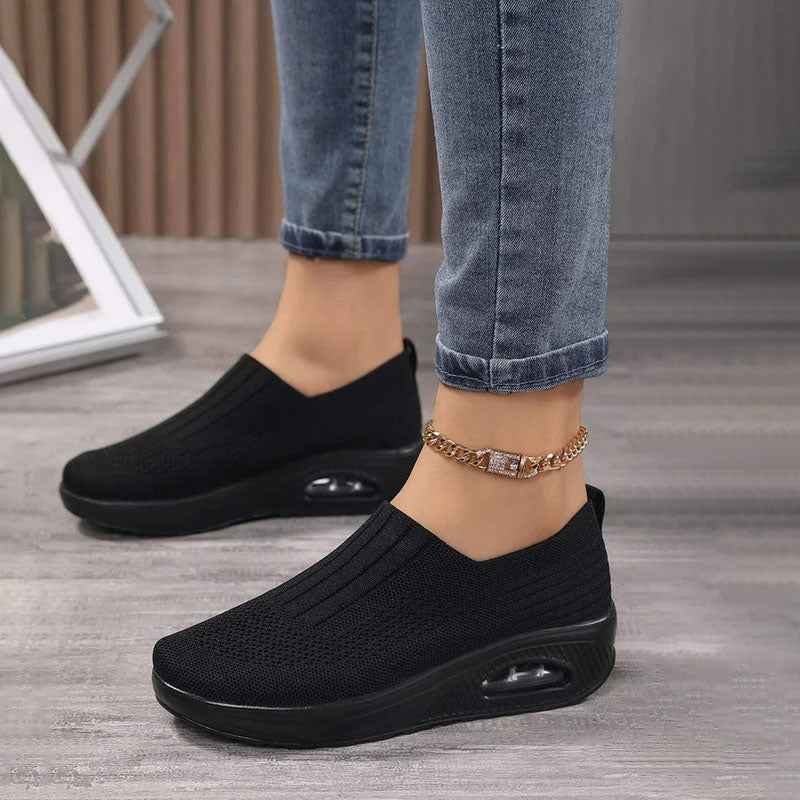 Damen atmungsaktive Slip-On-Sneaker für ganztägigen Komfort