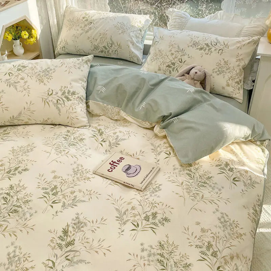 Dewn Luxe Weiches Blumen-Bettbezug für ultimativen Komfort und stilvolles Erscheinungsbild