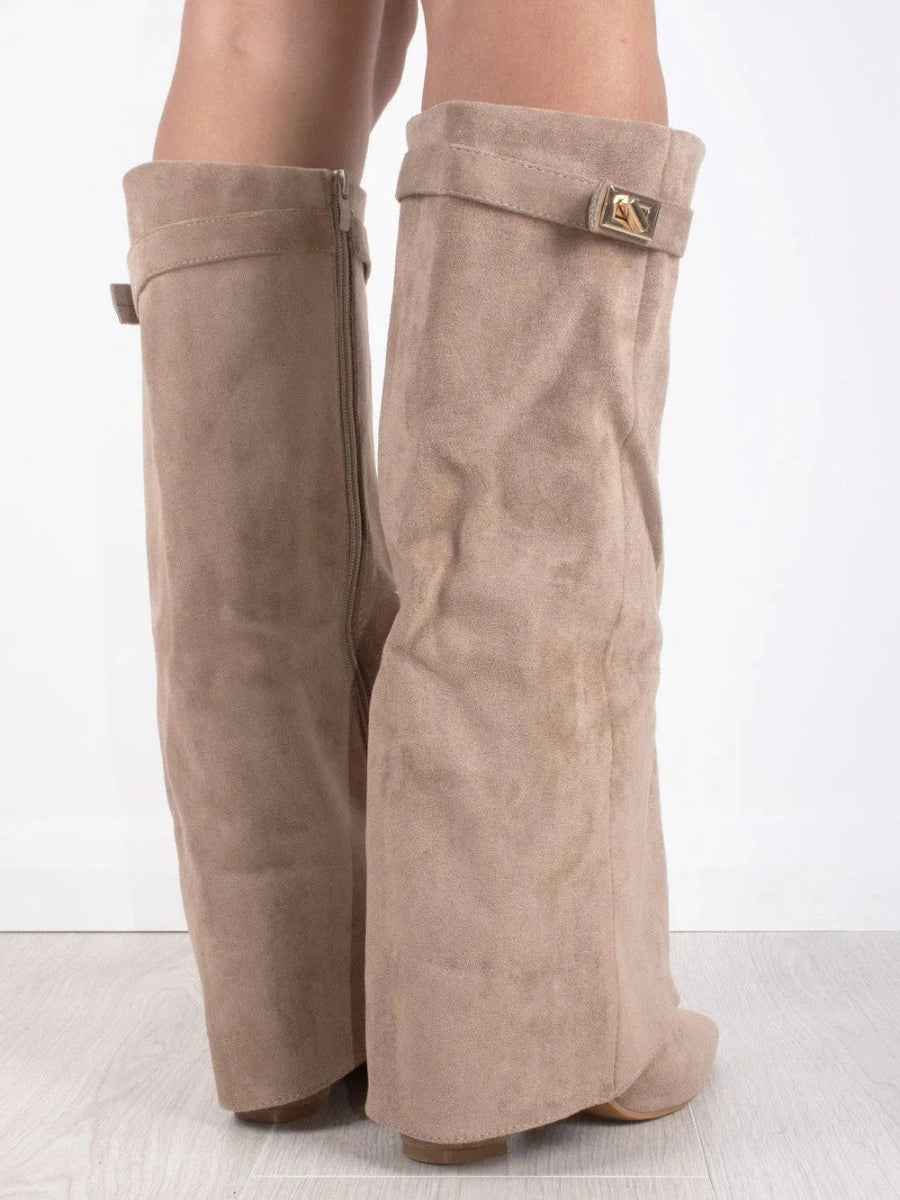 DAISY - Kuschelige High Heel Stiefel mit Reißverschluss für den Winter