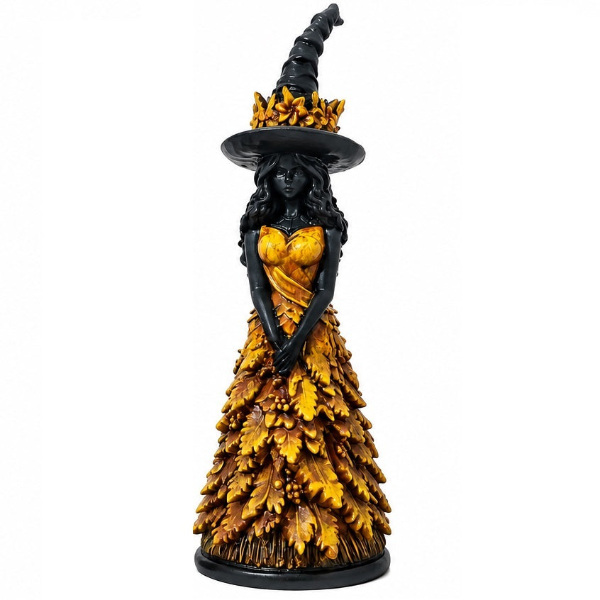 Gotische Hexenfigur mit Herbstdetails - Harz 25cm