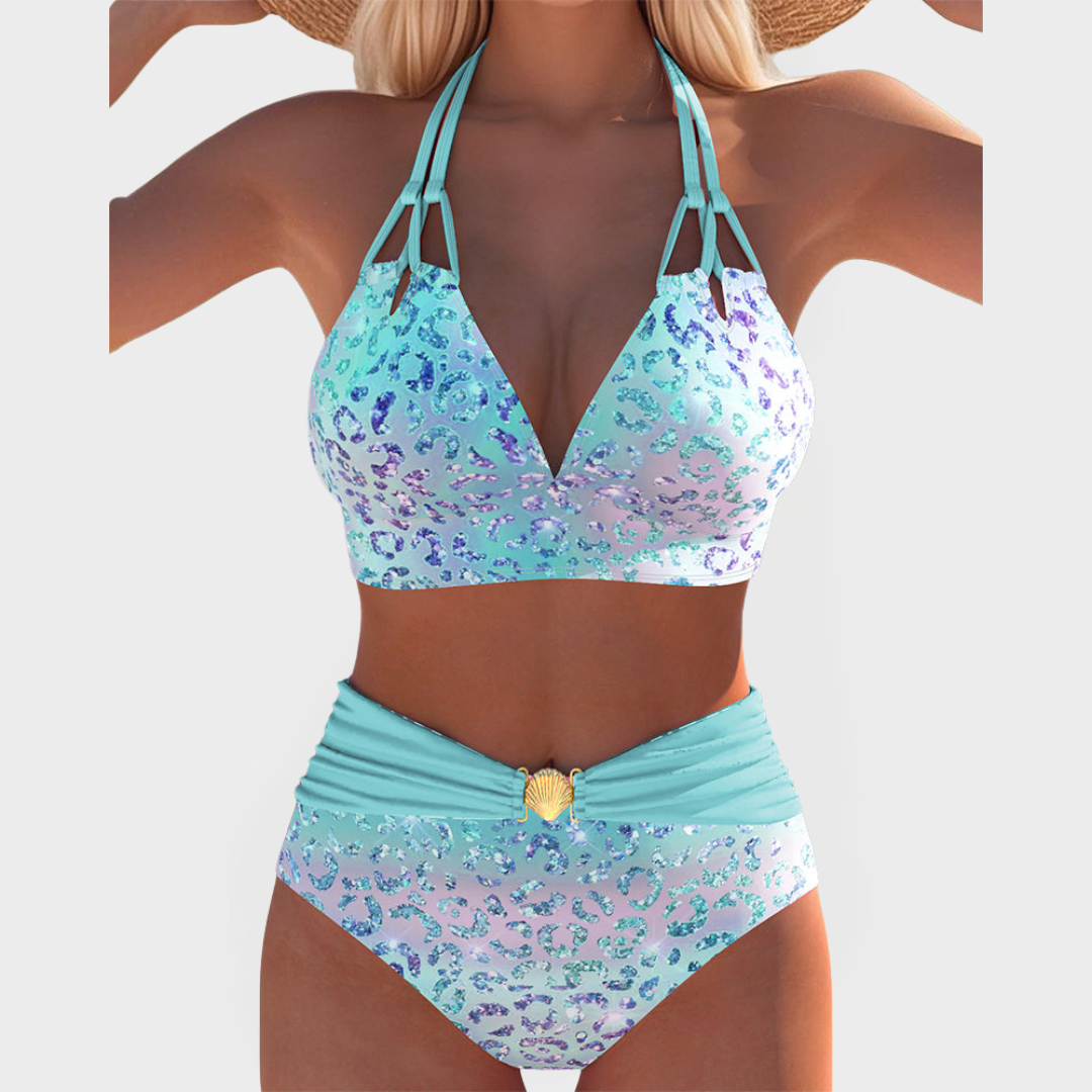 Sexy Bikini mit bedrucktem Oberteil
