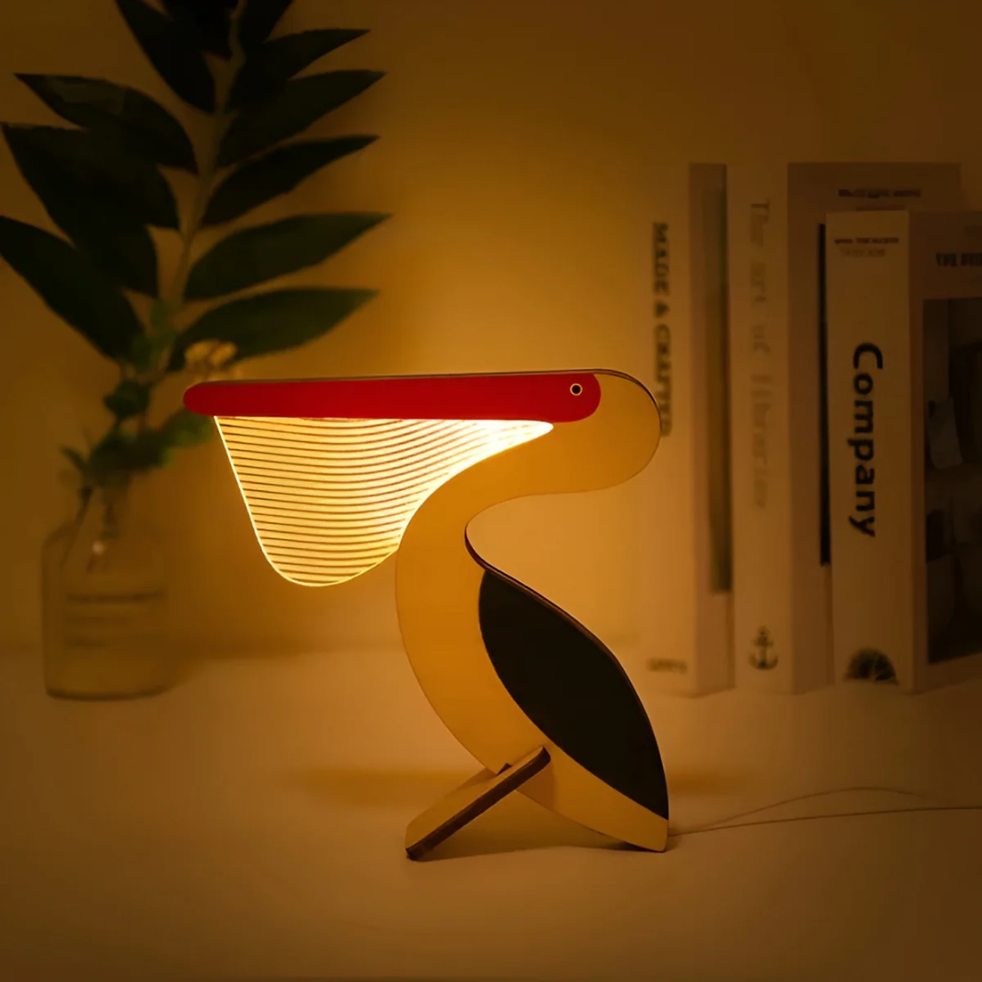 Telyx - Elegante Houten LED-Tischlampe für stilvolle Beleuchtung