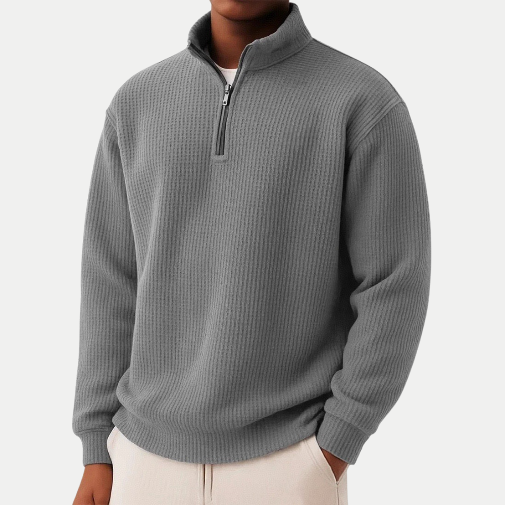 Carter Zeitloser Strickpullover mit Reißverschluss am Kragen Damen