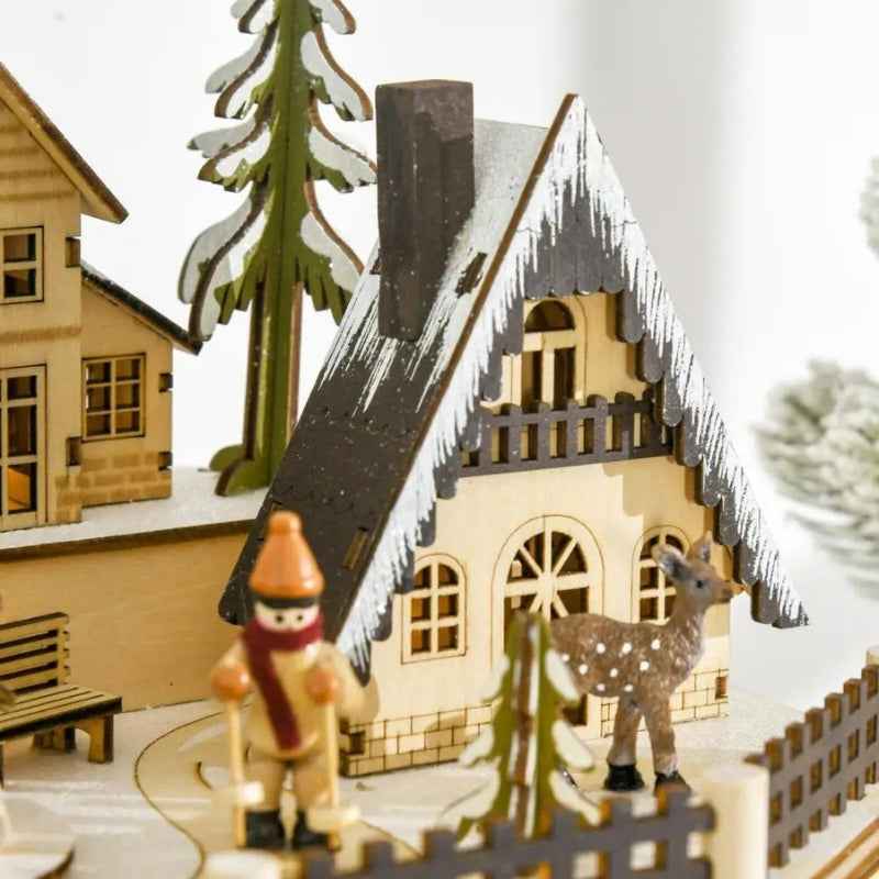 GlowFest – Magischer Adventskalender mit LED-Lichtern und gemütlichem Hausdesign für einen festlichen Dezember