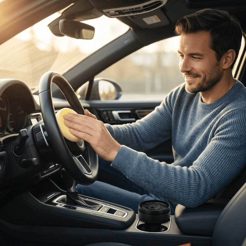 Auto – Cleaning & Care – Wax & Polish : Lederreinigingscrème Auto Interieur - Wit, Veelzijdig & Effectief in