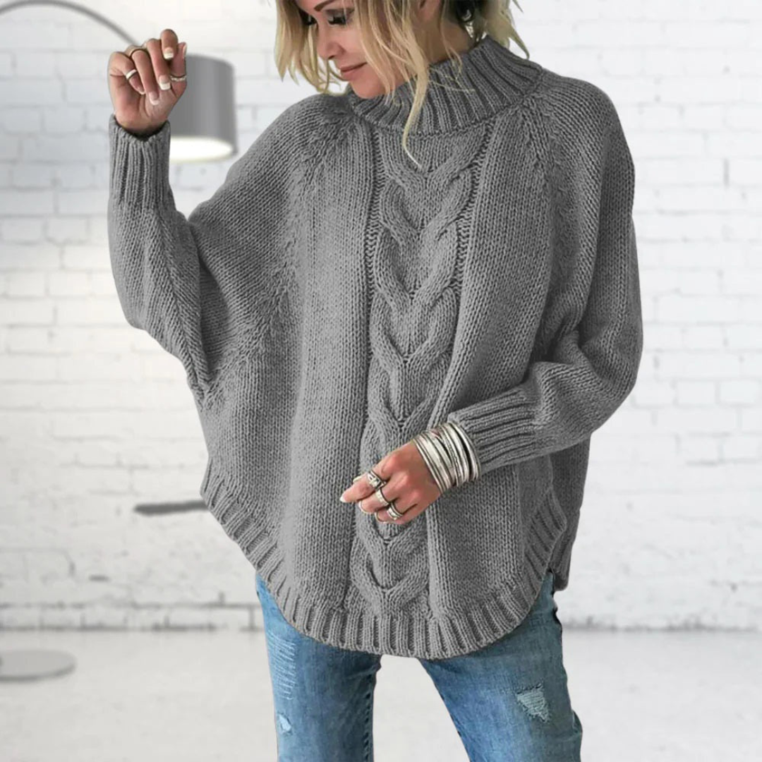 Eleganter Damen-Strick-Rollkragenpullover für stilvolle Wärme