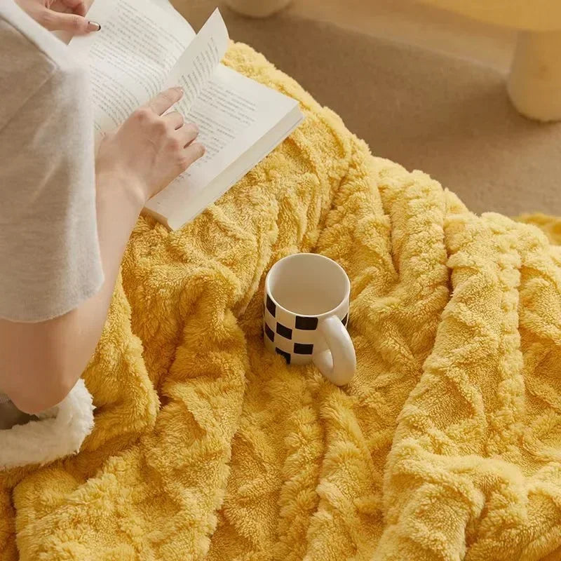 Dicke Lammwoll-Winterdecke - Ultra-Warme Kuscheldecke