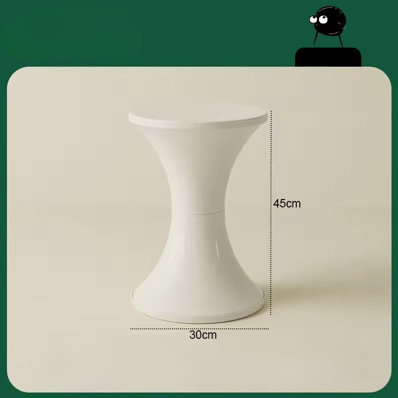 Floratheia - Moderne nordische Kunststoff-Nebentisch mit einzigartigem dicker Sanduhr-Design