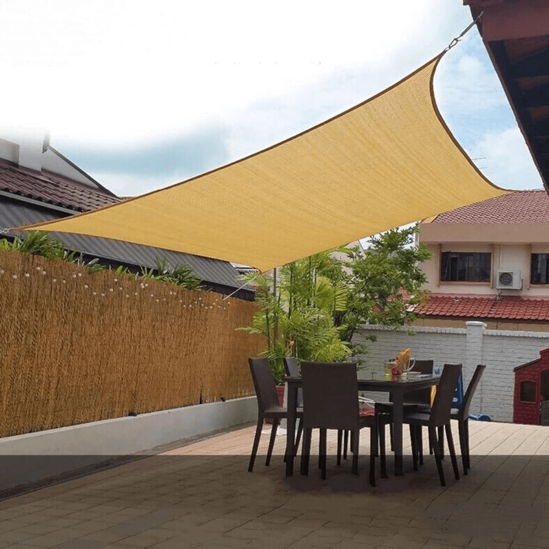 Zonneschermnet Schwarz HDPE - UV Werend Schaduwdoek für Terras & Tuin