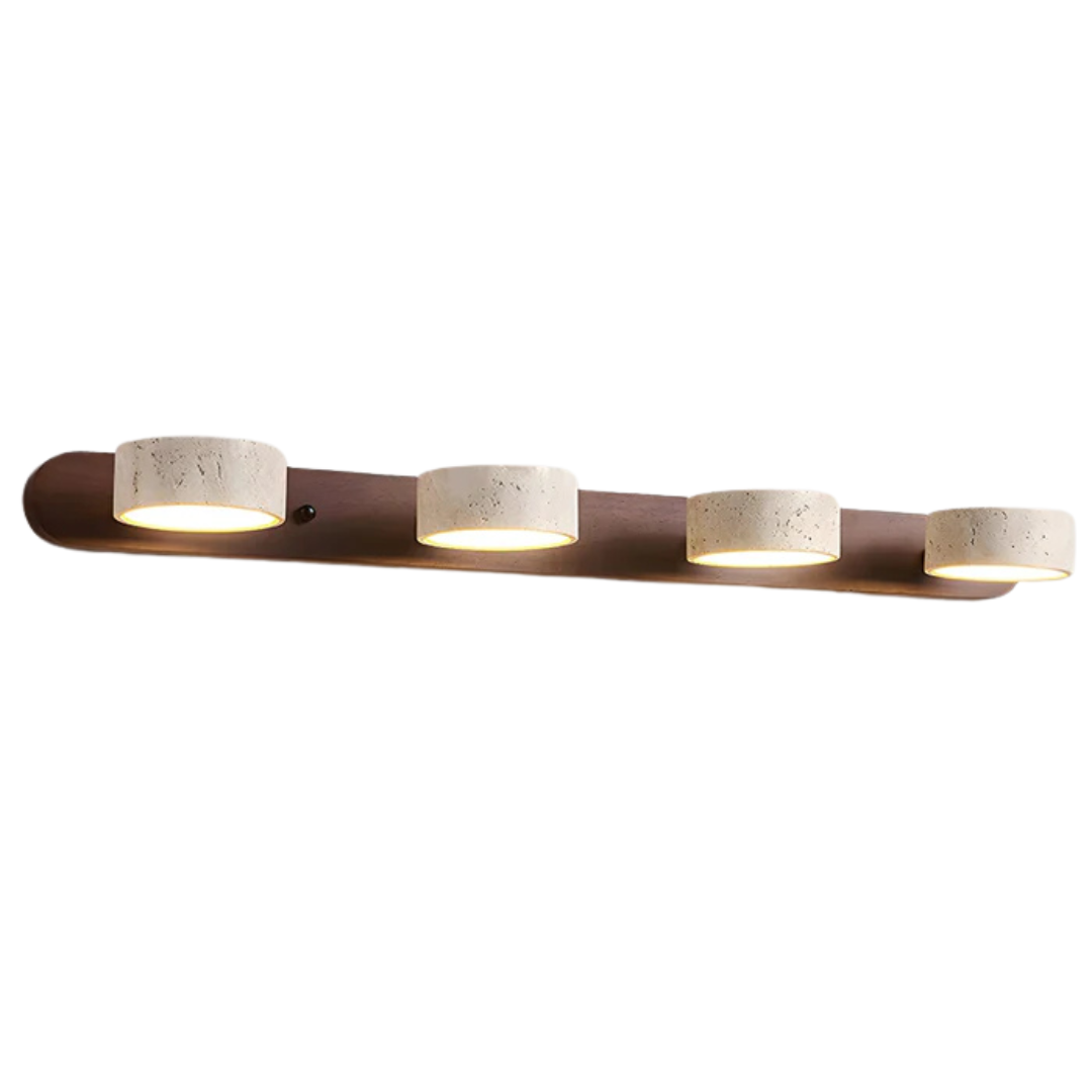 Lyra - Elegante Innenwandleuchte aus Travertin für stilvolle Beleuchtung