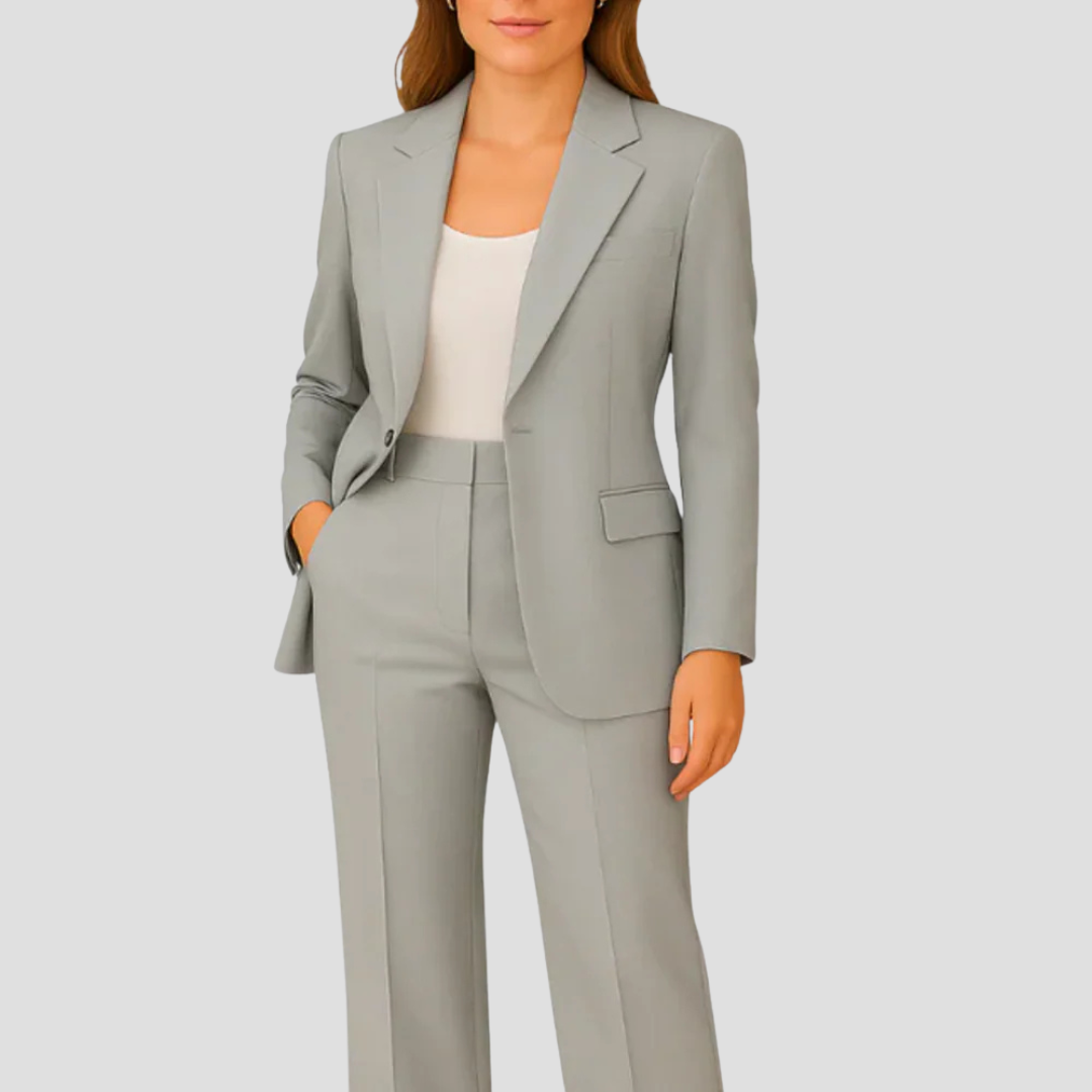 Damenanzug-Set mit elegantem Longblazer für einen stilvollen Look