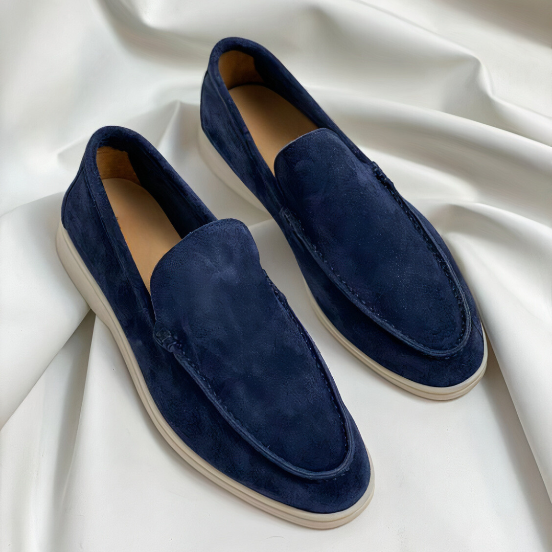 Herren Vintage Leder-Loafer