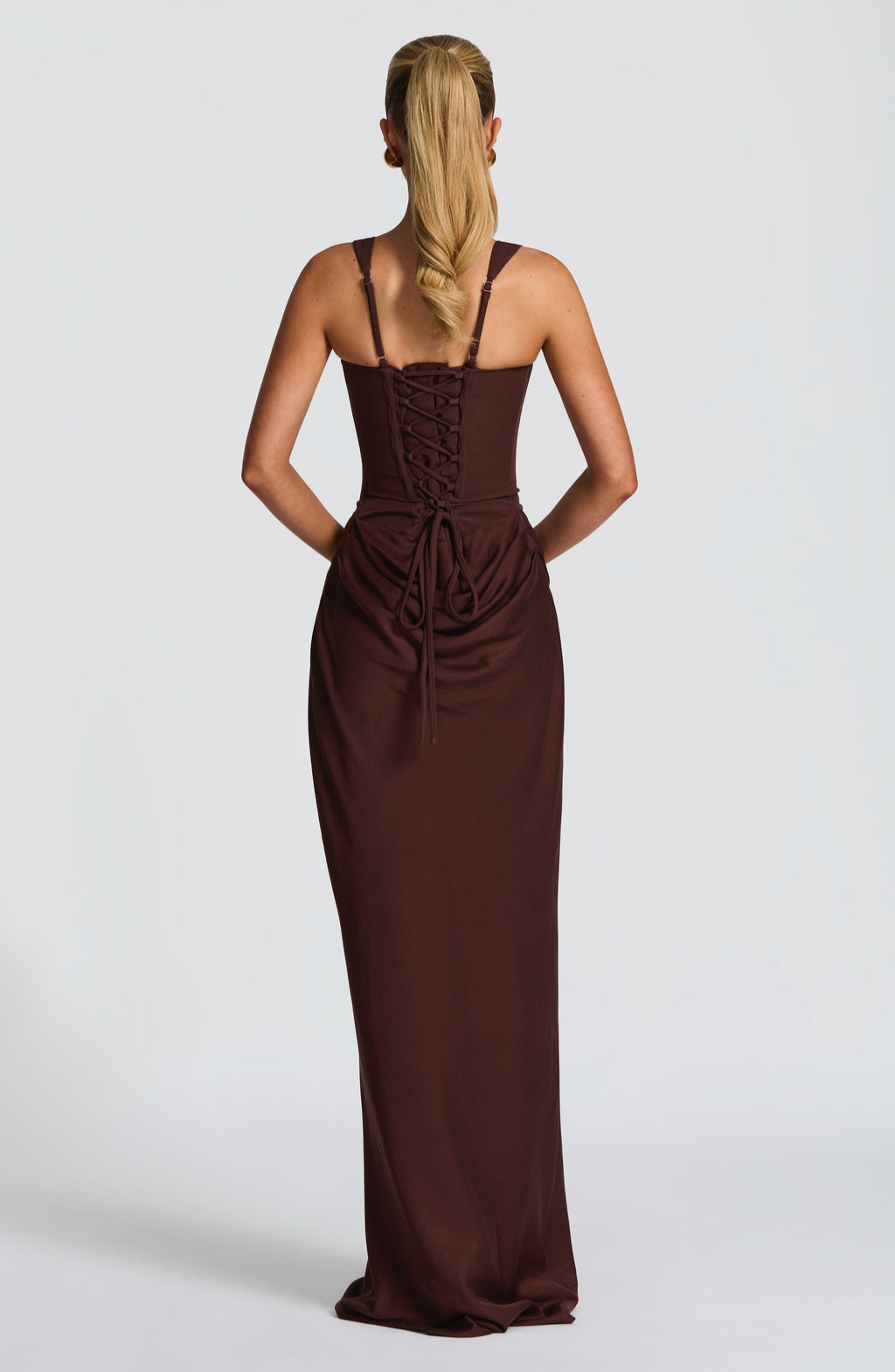 Sanduhr-Maxikleid — Figurbetonte Silhouette, Müheloser Stil