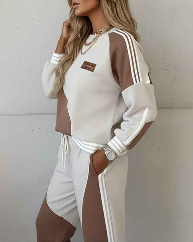 Trendiges Sport-Outfit mit Kontrast für einen modernen Stil