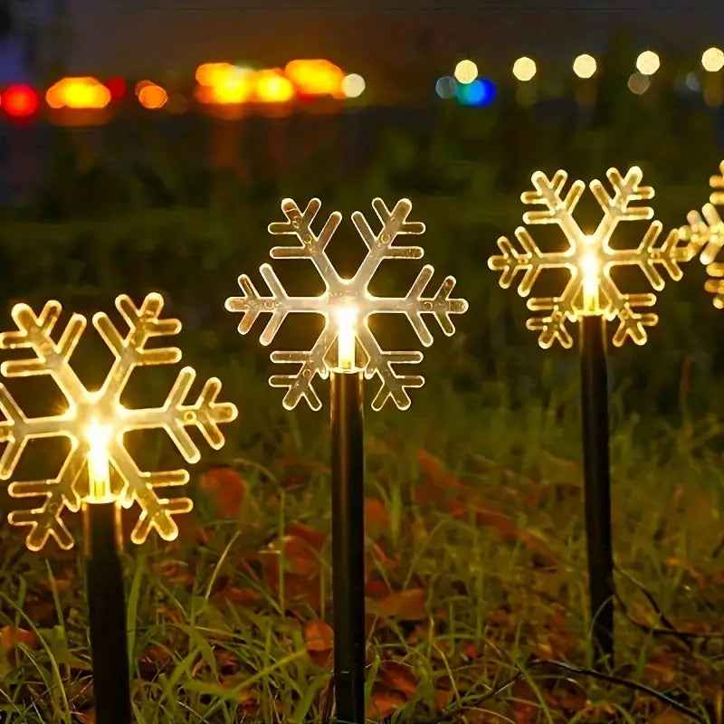 SnowGlow - Solarbetriebene Gartenbeleuchtungen für Festliche Außenatmosphäre