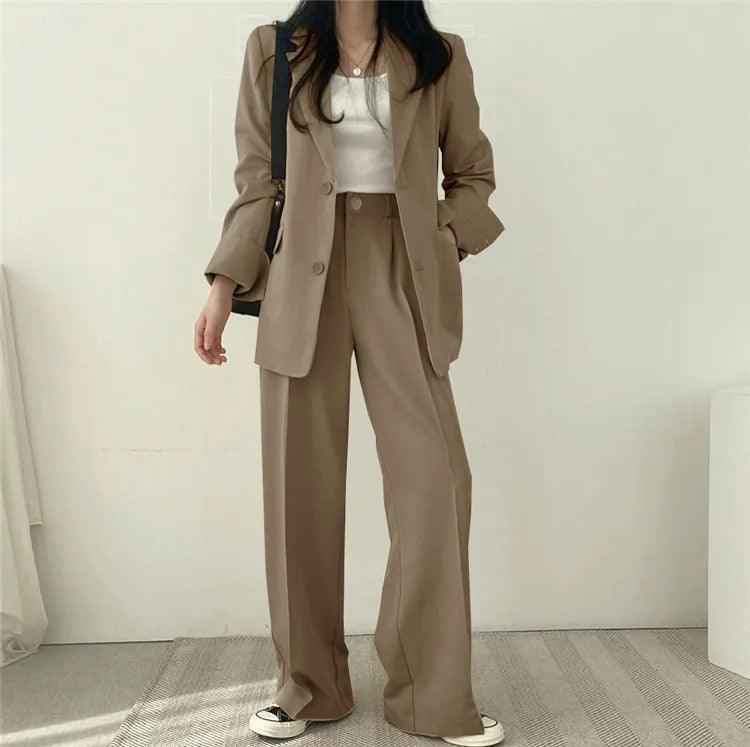 Hailey – Elegantes Damen-Damenkostüm mit langem Blazer