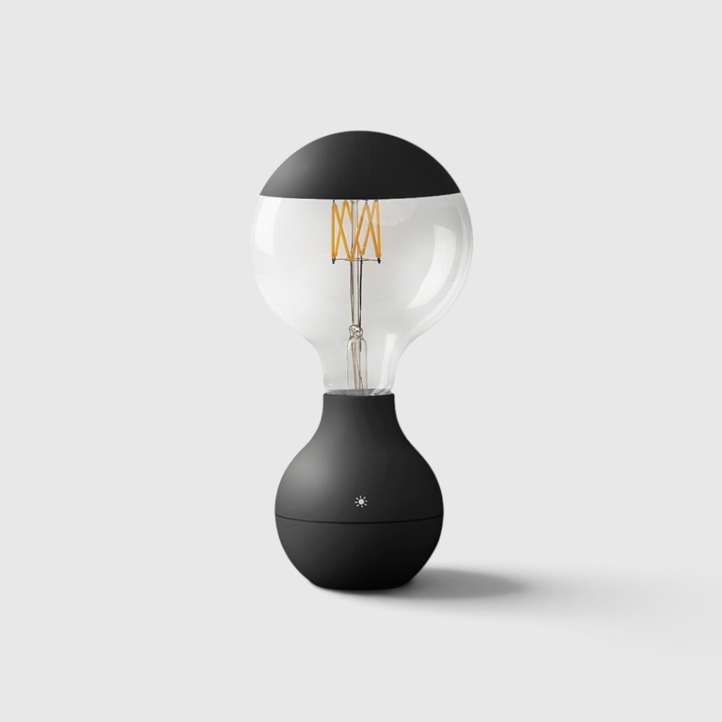 Kabellose Glühfaden-Tischlampe – Wiederaufladbares Ambientelicht mit Touch-Dimmer