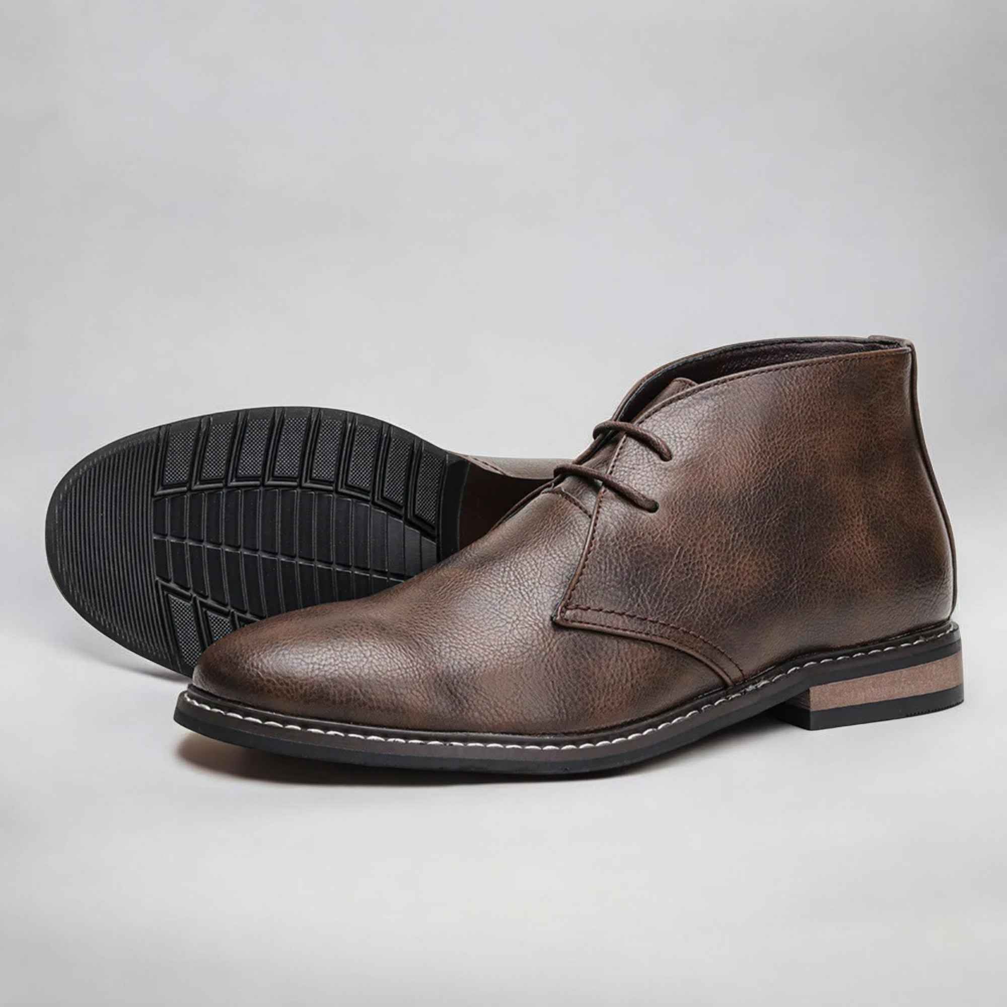 Herold - elegante Chukka-Lederschnürstiefeletten für einen stilvollen Look