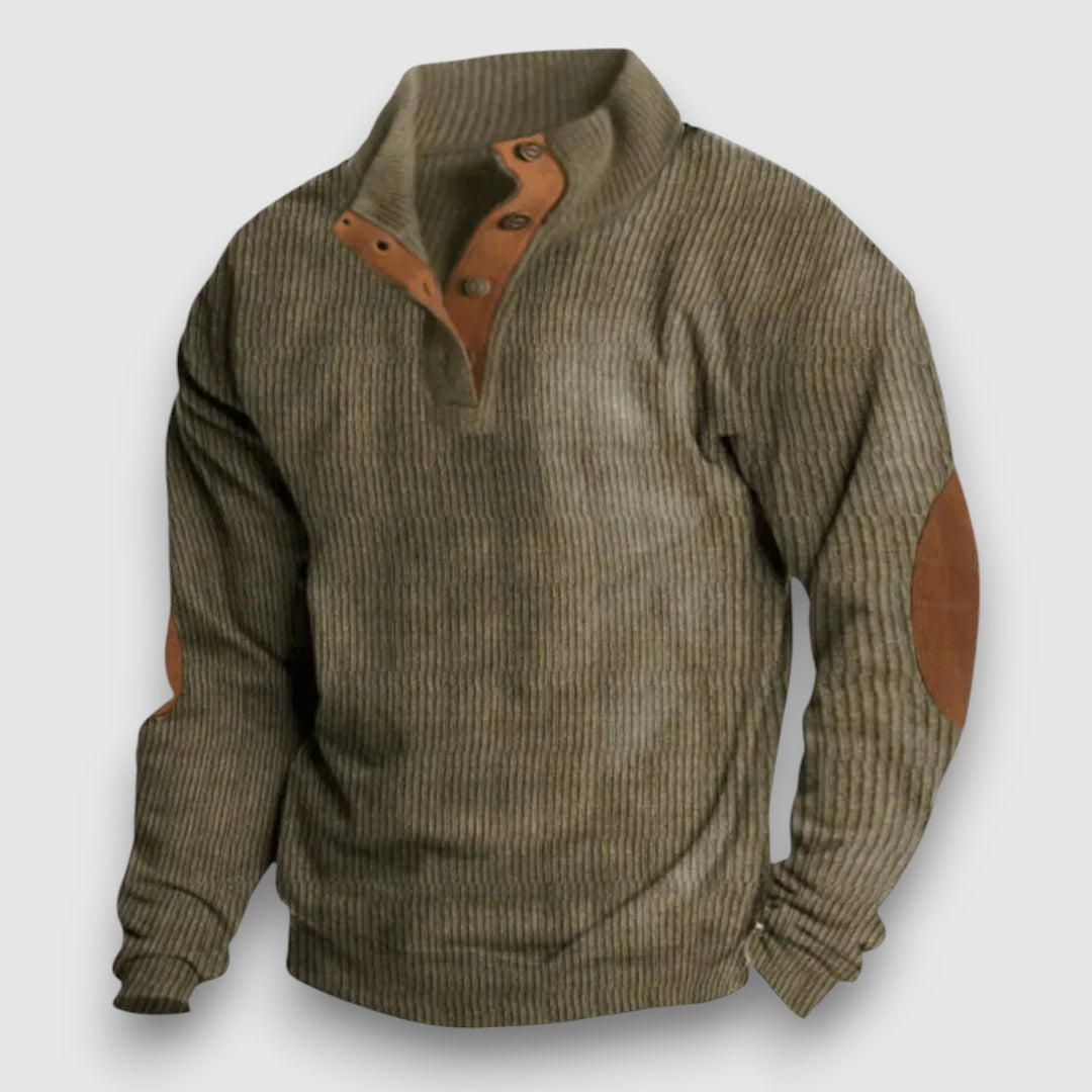 Hudson - Moderner gestrickter Streifenstil mit Knöpfen für einen eleganten Look