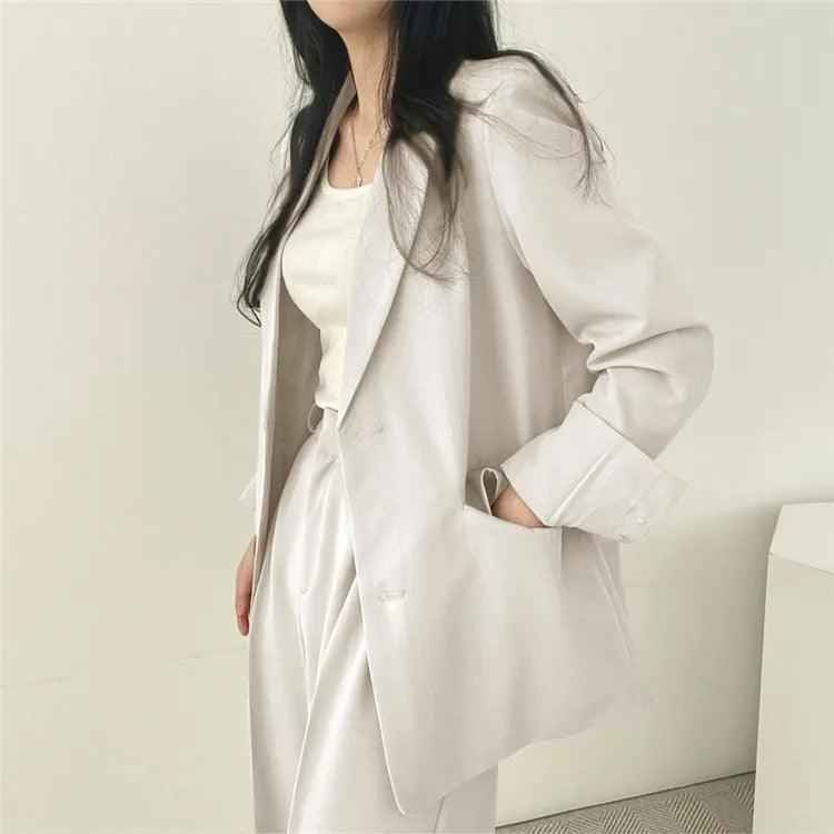 Hailey – Elegantes Damen-Damenkostüm mit langem Blazer