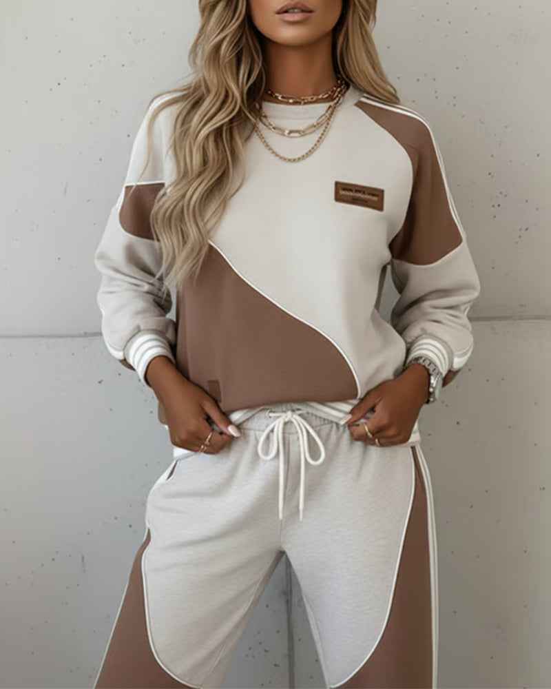 Trendiges Sport-Outfit mit Kontrast für einen modernen Stil