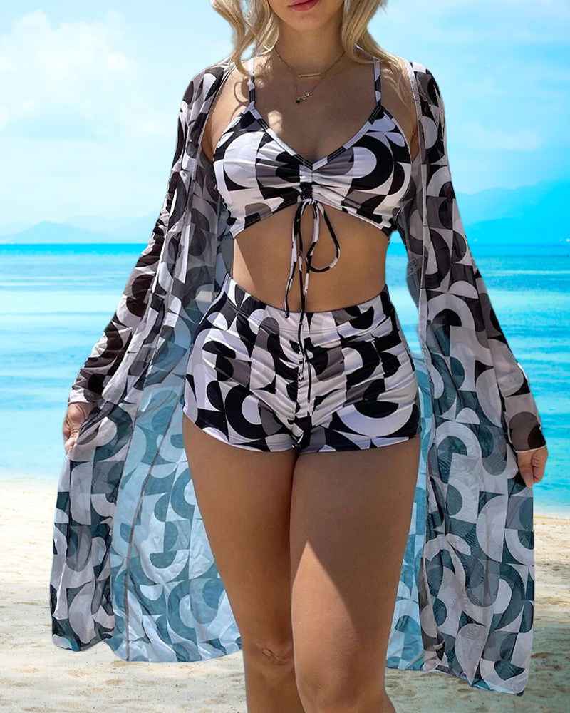 Muse® | 3-teiliges bedrucktes Bikini-Set