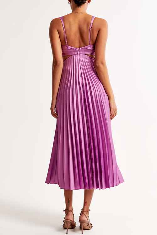 Elsa | mühelos elegantes plissiertes Maxi-Kleid