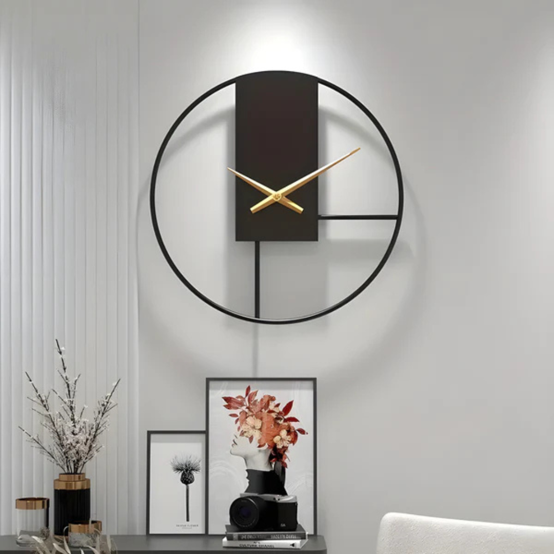 Aurum - Schlanke Minimalistische Wanduhr | Eleganz und Stil ohne Geräusche