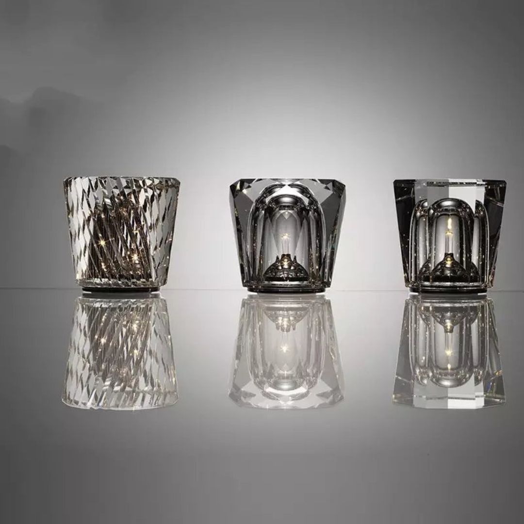 Lumex – Elegante kabellose Kristall-Tischlampe für eine beleuchtete Atmosphäre