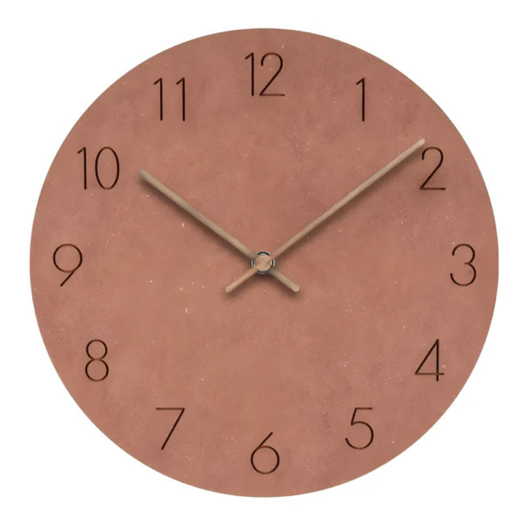 Nork - Elegante minimalistische Holz-Wanduhr für moderne Dekoration