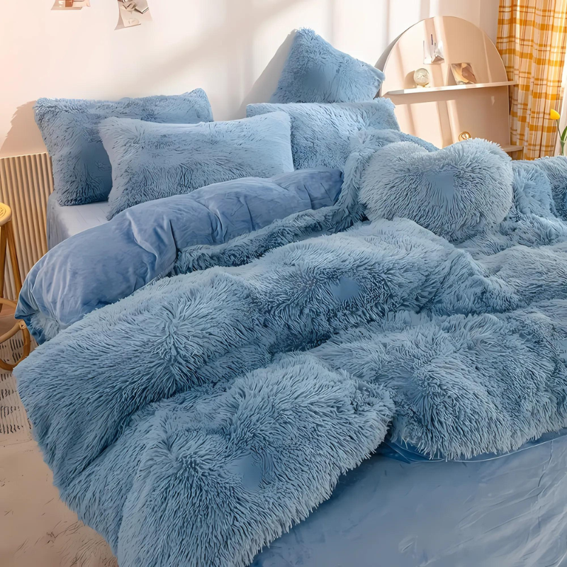 Zephariel - Luxuriöses 3-teiliges Flanell-Bettwäsche-Set für renovierte Herbst- und Winternähte