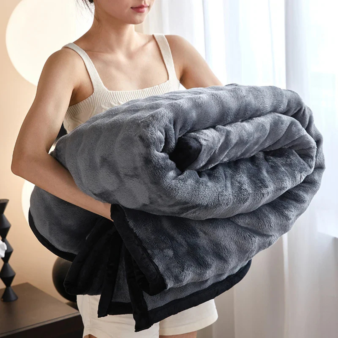 Pacis - Luxus Doppelbett-Fleece-Decke für ultimative Wärme und kuscheligen Komfort
